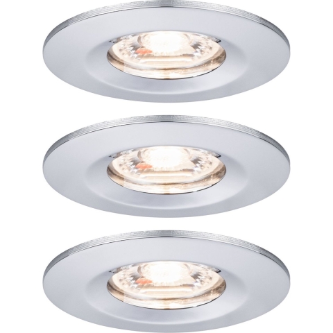 Paulmann 94303 EBL Nova mini Coin LED-inbouwlamp Set van 3 stuks LED 4 W Chroom