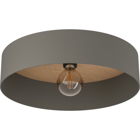 EGLO Duaia Plafondlamp - E27 - Ø 42 cm - Grijs - Hout|Staal