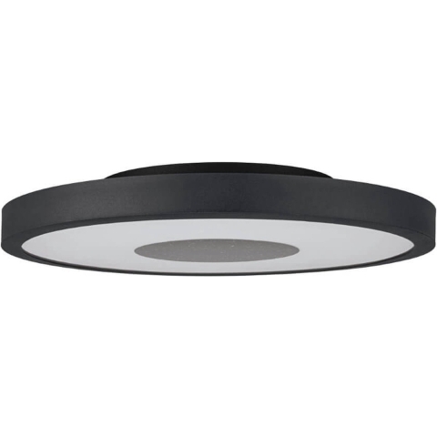 EGLO Marmorata Plafondlamp - LED - Ø 45 cm - Zwart|Wit