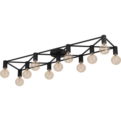 EGLO Speke Plafondlamp - E27 - 156 cm - Zwart