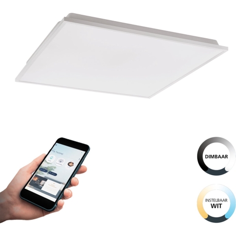 EGLO connect.z Herrora-Z Smart Plafondlamp - 45 cm - Wit - Dimbaar