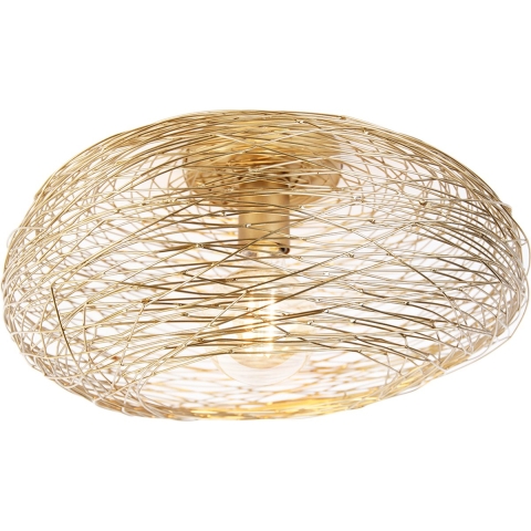 QAZQA Smart plafondlamp goud ovaal incl. Wifi G95 - Sarella