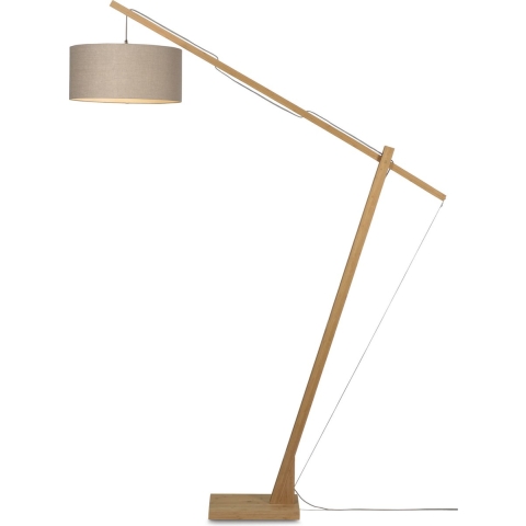 GOOD&MOJO Vloerlamp Montblanc - Bamboe|Taupe - 175x47x207cm