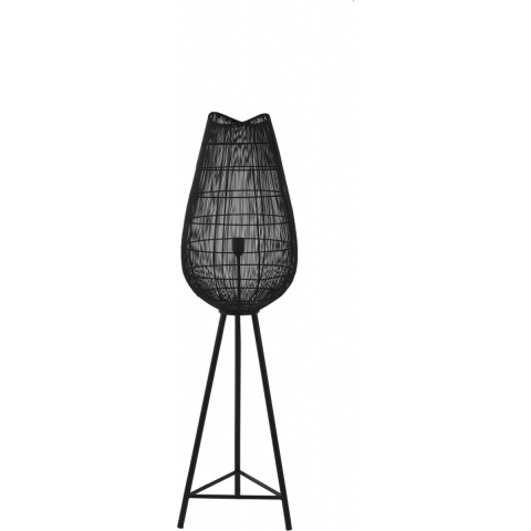 Light&living Vloerlamp driepoot Ø37x128 cm YUMI mat zwart