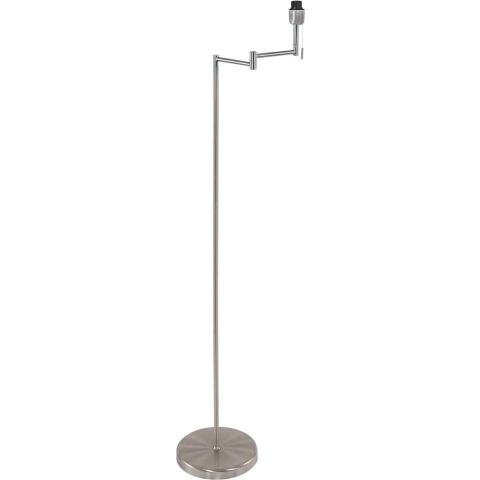 Mexlite Vloerlamp Bella Staal Lampenkap Ø 30cm Geel E27 Fitting 3877ST