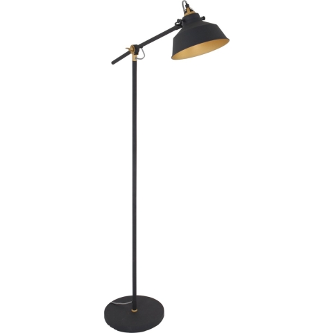 Mexlite Vloerlamp Nove Zwart Goud E27 Fitting 40W max. 1322ZW