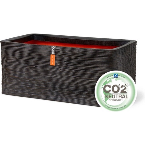 Capi Nature Rib Bak rechthoek NL donkerbruin 73 x 39 x 32 cm