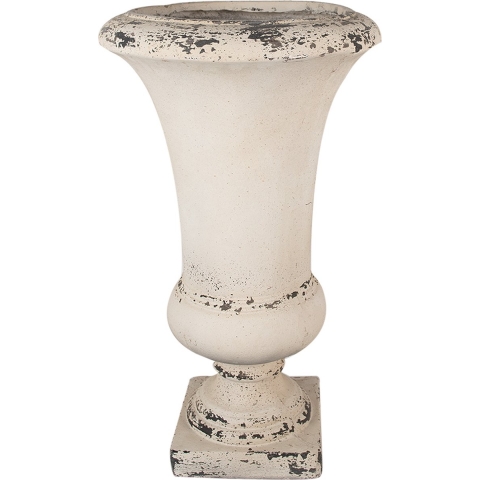 Clayre & Eef Bloempot Ø 34x62 cm Beige Keramisch materiaal Bloempot