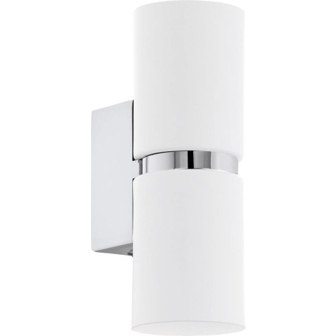 EGLO Passa - Wandlamp - 2 Lichts - Chroom, Wit