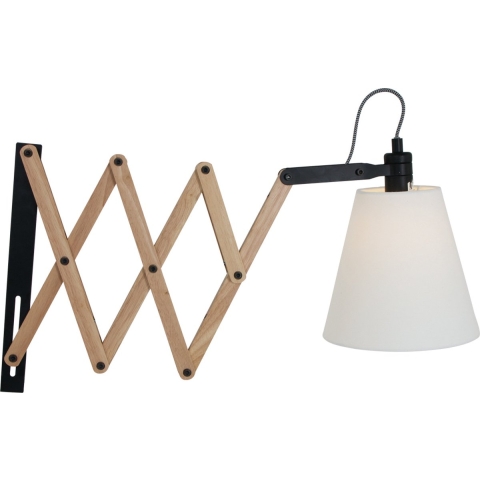 Mexlite Liv Wandlamp blank eiken