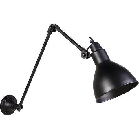 QAZQA Smart wandlamp zwart verstelbaar incl. Wifi A60 - Wye