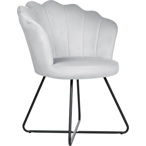 Beliani - LOVELOCK - Fauteuil - Zwart - Fluweel