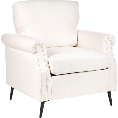 Beliani - VIETAS - Fauteuil - Wit - Polyester