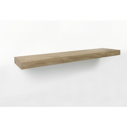 Woodbrothers Zwevende wandplank oud eiken recht 120x20cm