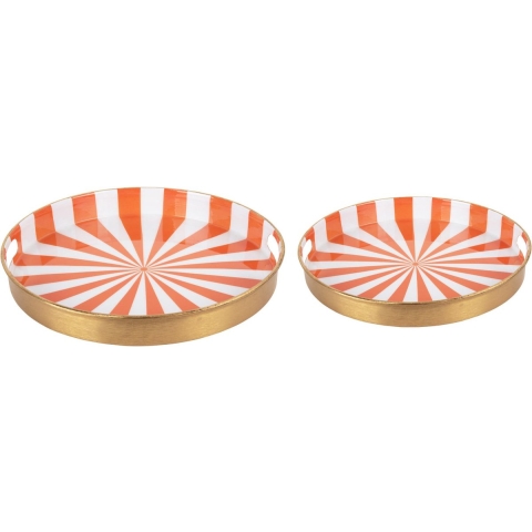 present time - Tray Set Candy Swirl, Set of 2pcs