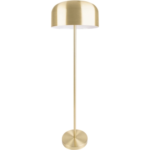 Leitmotiv - Vloerlamp Capa - Metaal Mat Geborsteld goud - Ø42x150cm