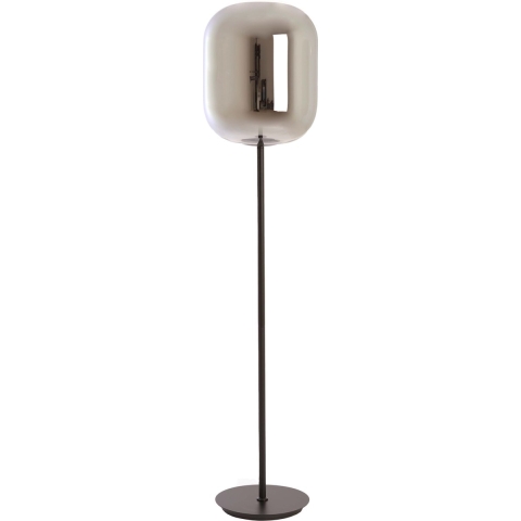 Light&living Vloerlamp Ø35x160 cm JULIA glas smoke+zwart