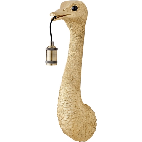 Light & Living Wandlamp Ostrich - Goud - 18x15,5x57,5cm