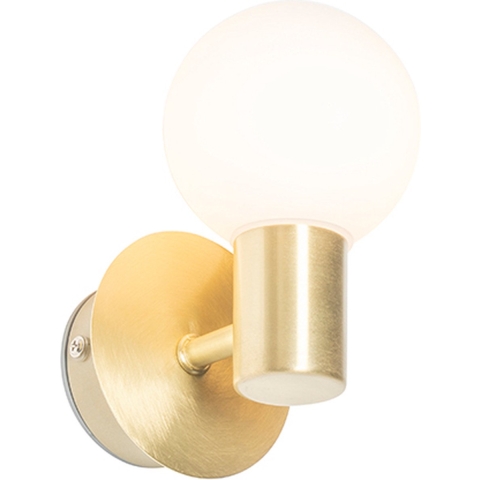 QAZQA Moderne wandlamp goud IP44 - Cederic Up