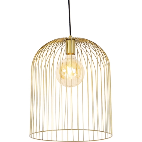 QAZQA Design hanglamp goud - Wire Knock