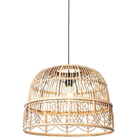 QAZQA Oosterse hanglamp rotan 44 cm - Michelle