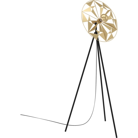 EGLO Castanuelo Vloerlamp - E27 - 152 cm - Zwart|Goud