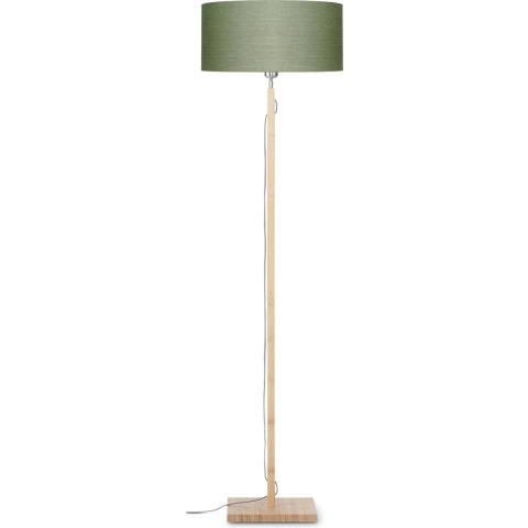 GOOD&MOJO Vloerlamp Fuji - Groen|Bamboe - Ø47cm