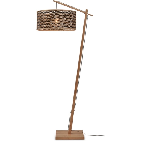 GOOD&MOJO Vloerlamp Java - Bamboe|Zwart - 75x50x176cm