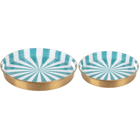 present time - Tray Set Candy Swirl, Set of 2pcs