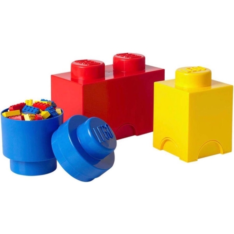 LEGO - Opbergbox Brick Set van 3, Multi - LEGO