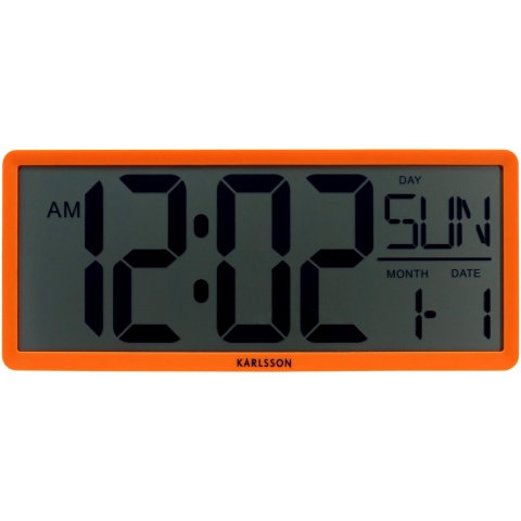 Karlsson - Wall|Table Clock Retro LCD