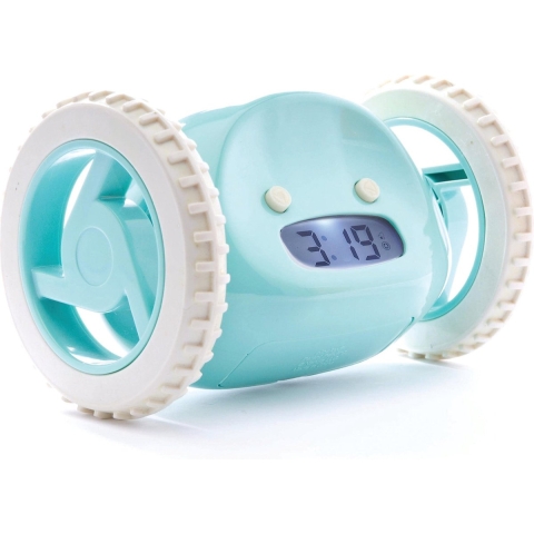 NeXtime - CLOCKY - Wekker op wielen - Extra luid alarm voor diepe