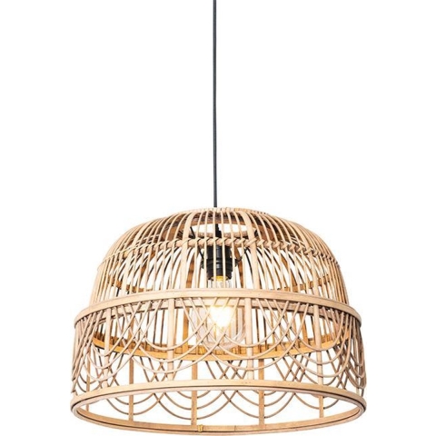 QAZQA Oosterse hanglamp rotan 49 cm - Michelle