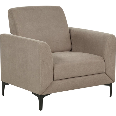 Beliani - FENES - Fauteuil - Taupe - Stof