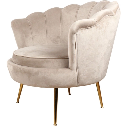 DS4U Feliz fauteuil velvet champagne|taupe