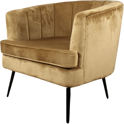 DS4U Norah fauteuil velvet goud
