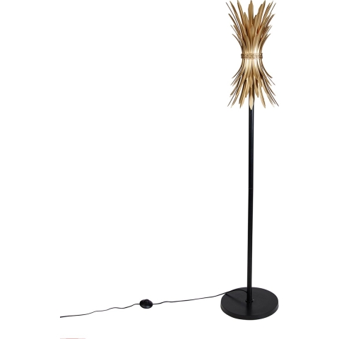 QAZQA Art Deco vloerlamp goud - Wesley