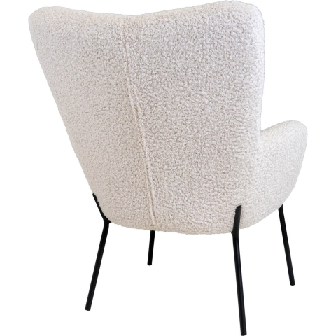 House Nordic Glasgow Wit Armstoel van Kunstschaap