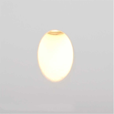 Artdelight Wandlamp Gips trimless stuc vierkant wit