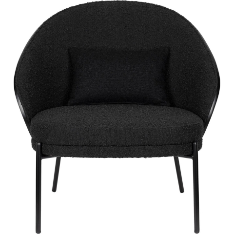 Dutchbone Rodin Fauteuil Bouclé Black - Beige