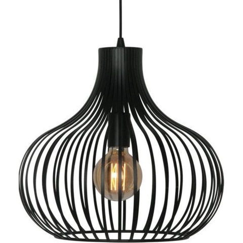 Freelight Hanglamp Aglio Mat Zwart 38cm