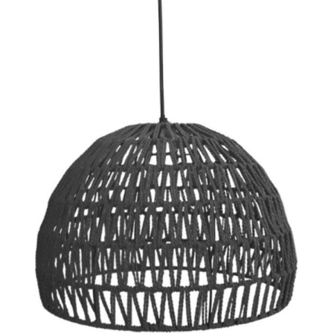 LABEL51 - Hanglamp Rope 38x - Zwart Katoen