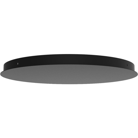Ylumen Plafondplaat Ø 50 cm zonder gaten zwart