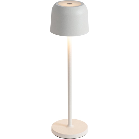QAZQA Tafellamp mushroom off-white oplaadbaar incl. laadstation -