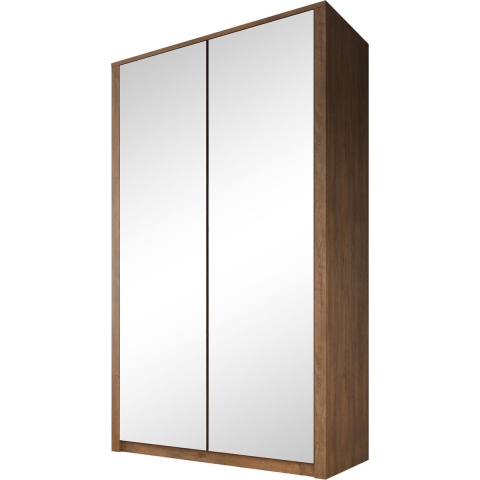 Meubella Kledingkast Malibu - Eiken - 113 cm - Met spiegel