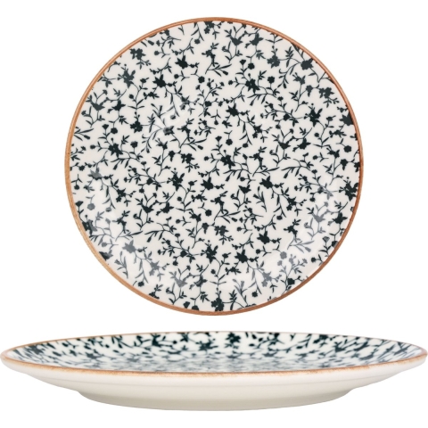 Bonna Gebaksbord - Calif - Porselein - 23 cm - set van 6