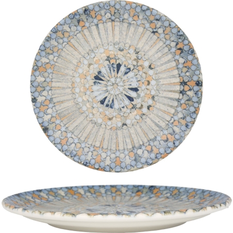 Bonna Gebaksbord - Luca Mosaic - Porselein - 17 cm - set van 6