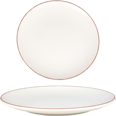 Bonna Gebaksbord - Retro - Porselein - 23 cm - set van 6