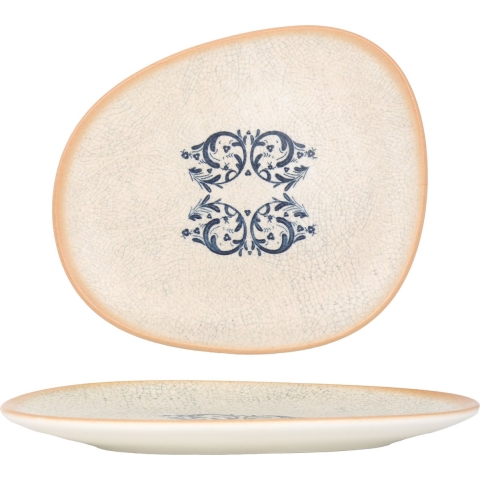 Bonna Gebaksbord - Viento - Porselein - 24 cm - set van 6