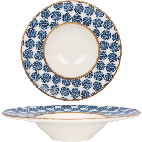 Bonna Pastabord - Lotus - Porselein - 28 cm (400cc) - set van 2